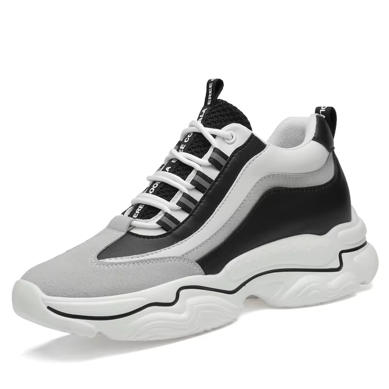 Men's Road Running Shoes Height Increasing Thick Sole Platform Sneakers Jogger Jogging Track Trail Running Shoes Running Minimal