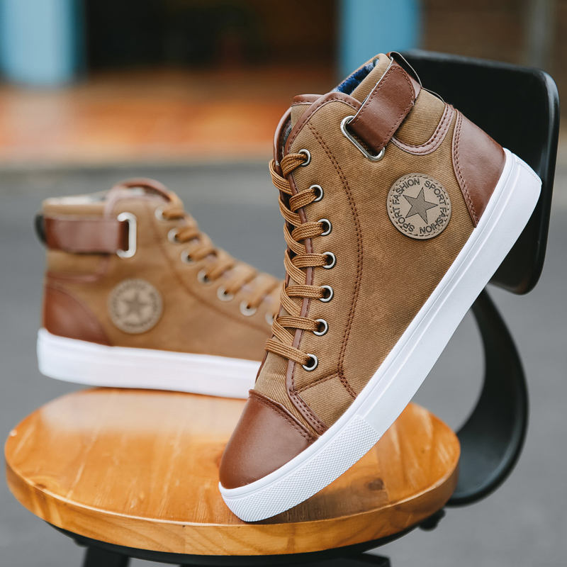 2025 New Latest Design High-top Lace-up Causal Sport Shoes Classical Fashion Wholesale Sneakers Shoes for Men Canvas