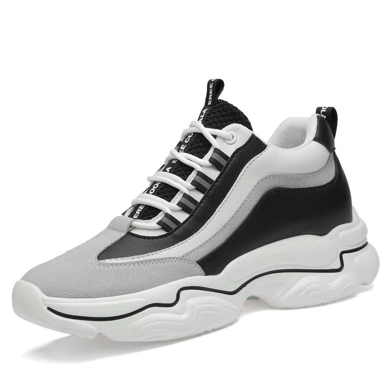 Men's Road Running Shoes Height Increasing Thick Sole Platform Sneakers Jogger Jogging Track Trail Running Shoes Running Minimal