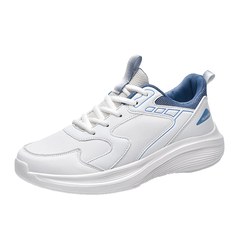 Olicom Men's Athletic Shoes Waterproof Safety Work Sneakers Leather Fabric Cushioning Closed for Summer Autumn Walking Running